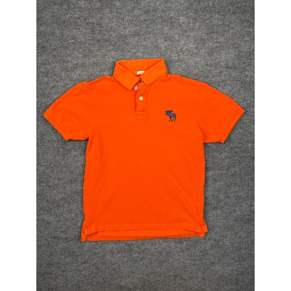Abercrombie & Fitch Other - Abercrombie & Fitch Mens Muscle Fit Polo Shirt Orange Cotton Large Short Sleeve